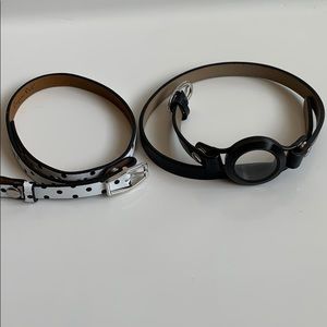 Origami Owl leather wrap bracelet with extra band